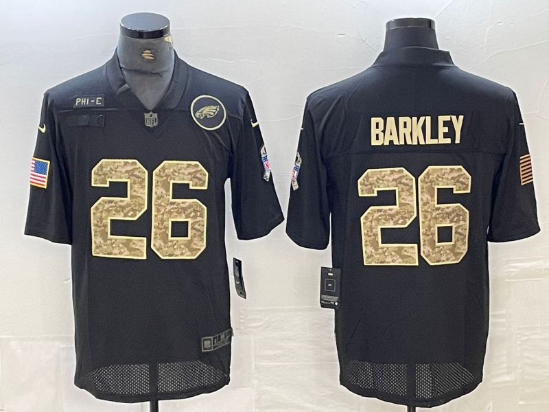 Men Philadelphia Eagles #26 Barkley Black Camo 2024 Nike Limited NFL Jersey->philadelphia eagles->NFL Jersey